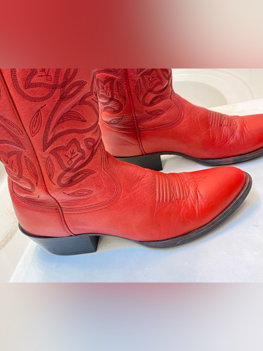 ARIAT Women Heritage Cowboy Boot Size 9B good condition clean interior/bottom - Picture 2 of 12